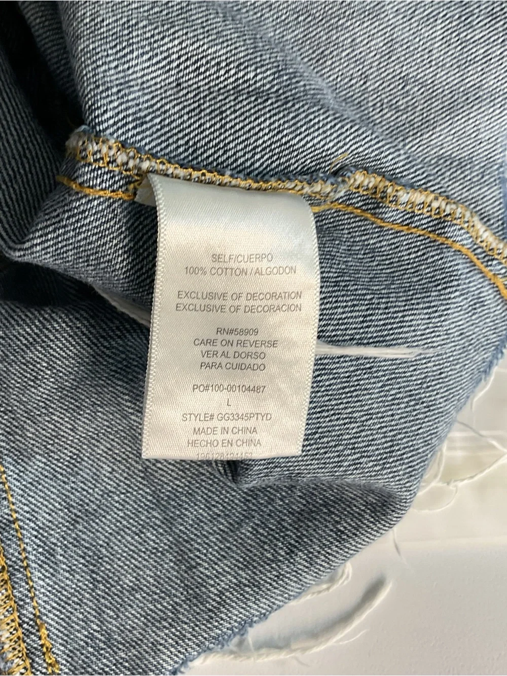 GB girls Blue Denim Button-Front Jean Jacket